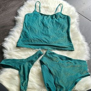 Cuup camisole set w/matching thong/brief